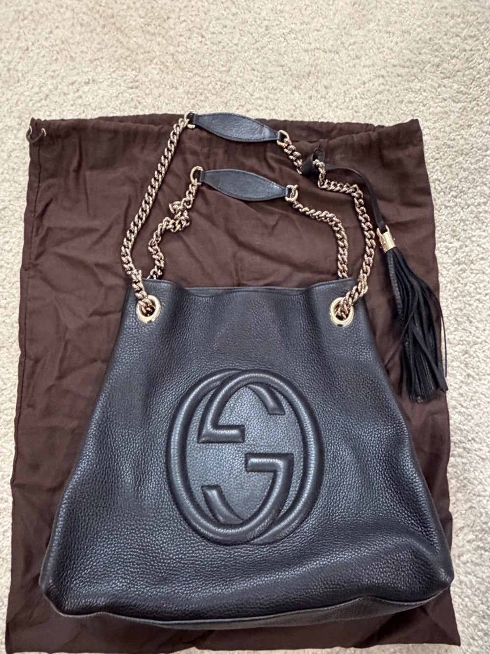 Gucci Soho Chain Shoulder Tote Bag - Picture 4 of 5